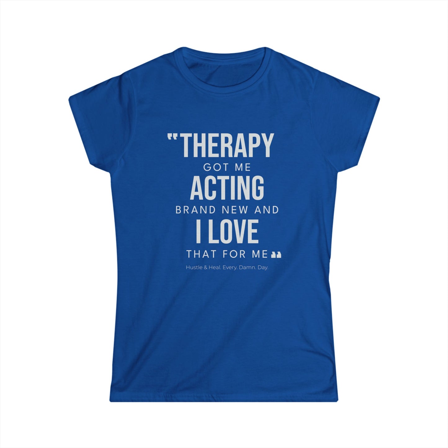 Therapy Tee: Empowering Women's Softstyle Shirt, Perfect for Gift Giving, Mental Health Awareness, Casual Wear, Self-Care