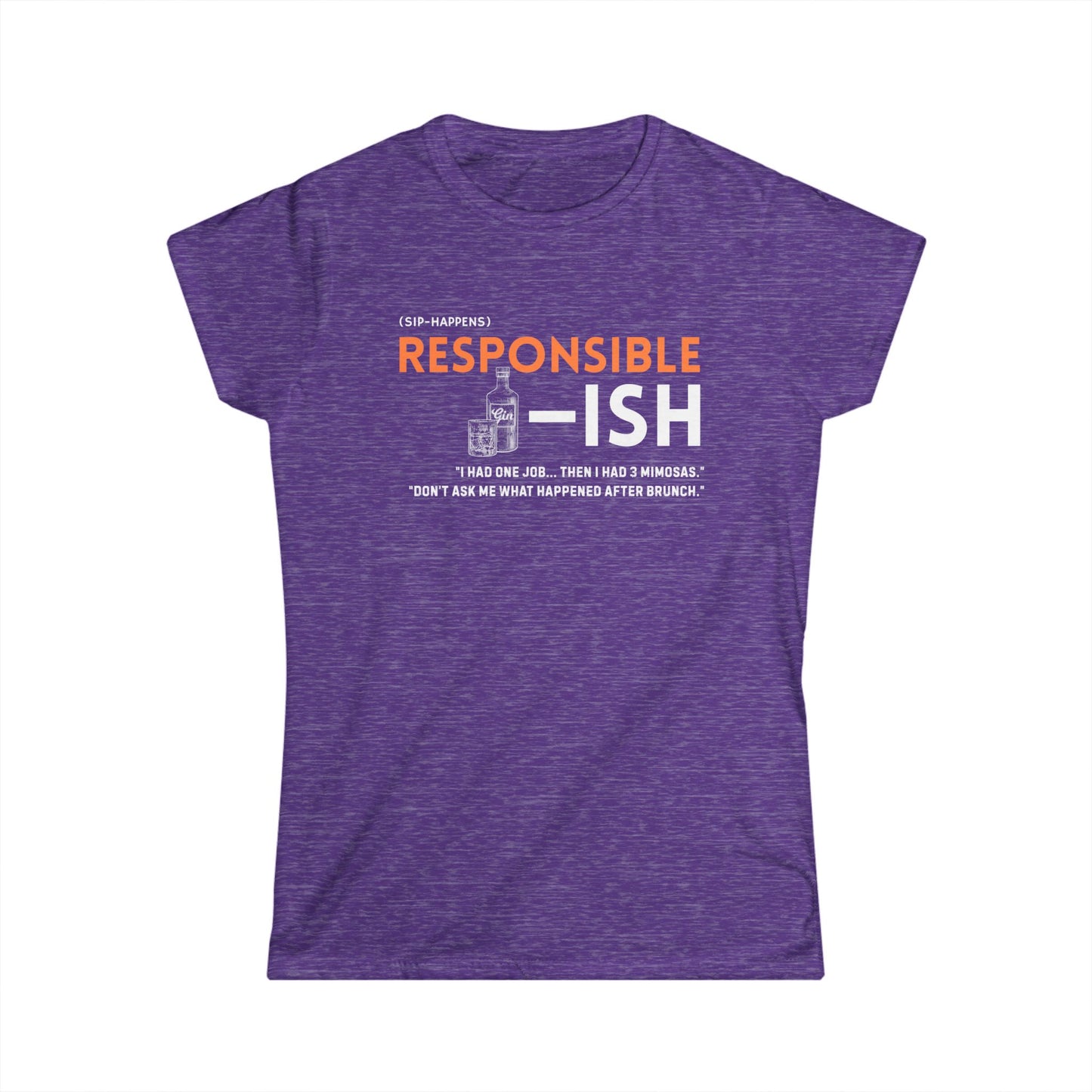 Women's Casual Humor Tee - Responsible-ish Comedy Shirt, Gift for Moms, Funny Birthday Present, Everyday Wear, Unique Graphic Tee, [...]