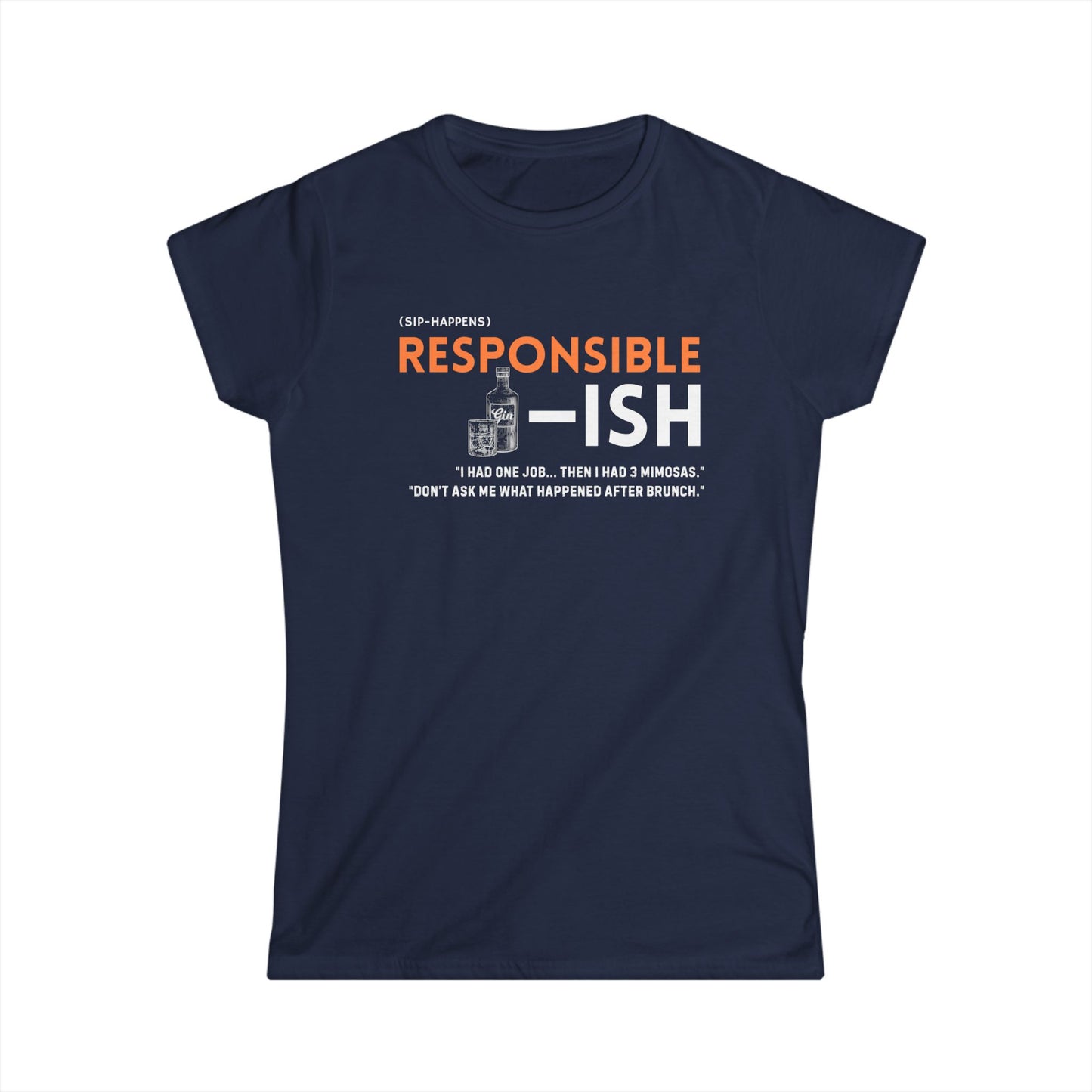 Women's Casual Humor Tee - Responsible-ish Comedy Shirt, Gift for Moms, Funny Birthday Present, Everyday Wear, Unique Graphic Tee, [...]