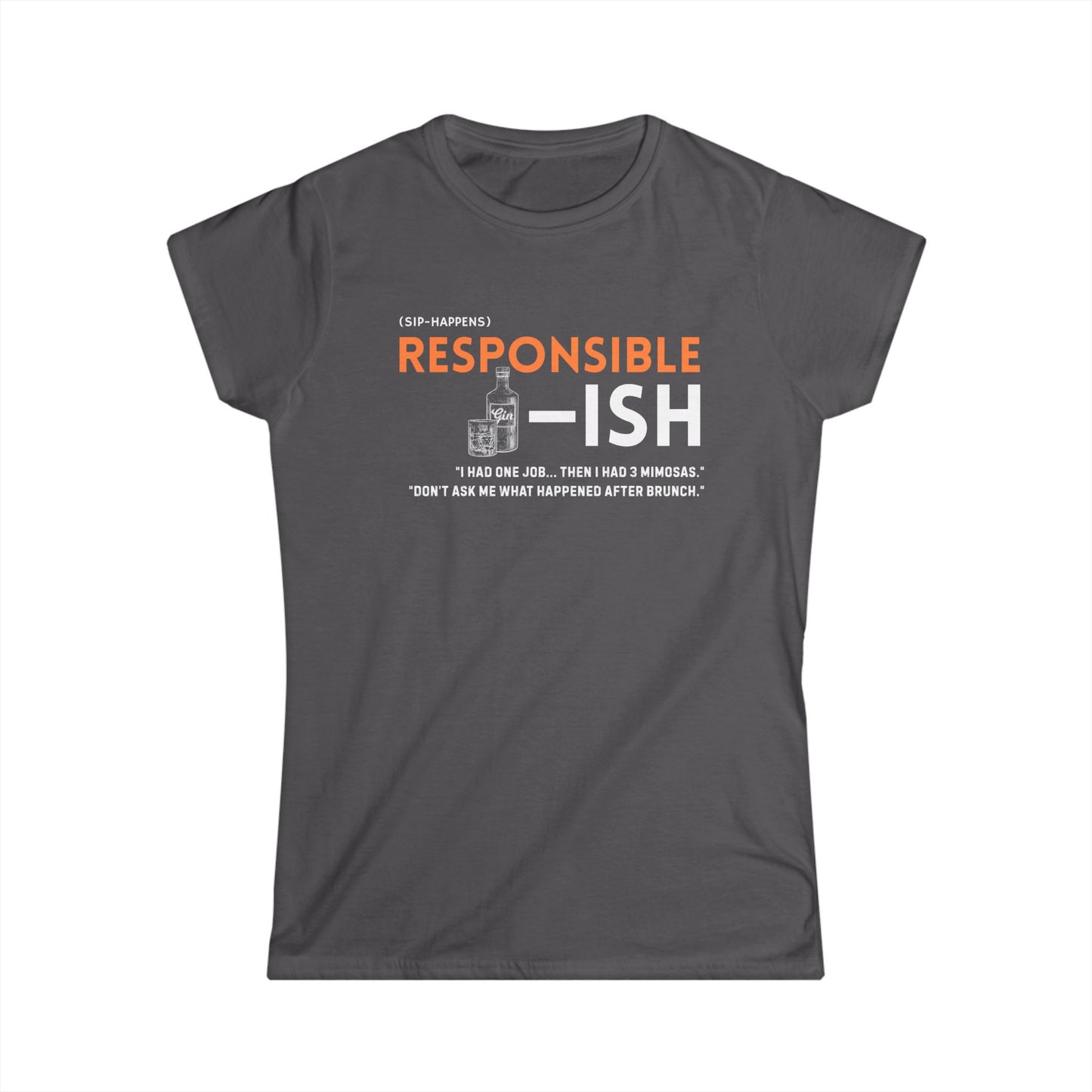 Women's Casual Humor Tee - Responsible-ish Comedy Shirt, Gift for Moms, Funny Birthday Present, Everyday Wear, Unique Graphic Tee, [...]