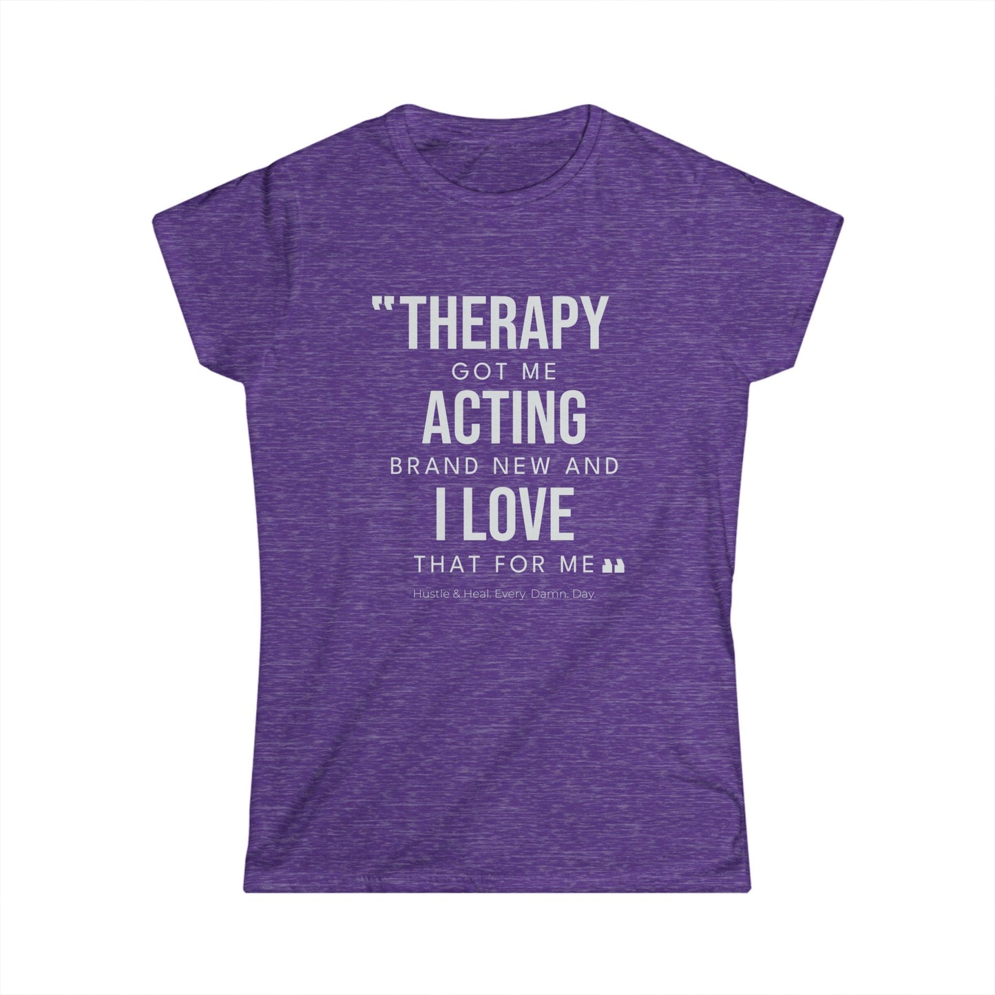 Therapy Tee: Empowering Women's Softstyle Shirt, Perfect for Gift Giving, Mental Health Awareness, Casual Wear, Self-Care