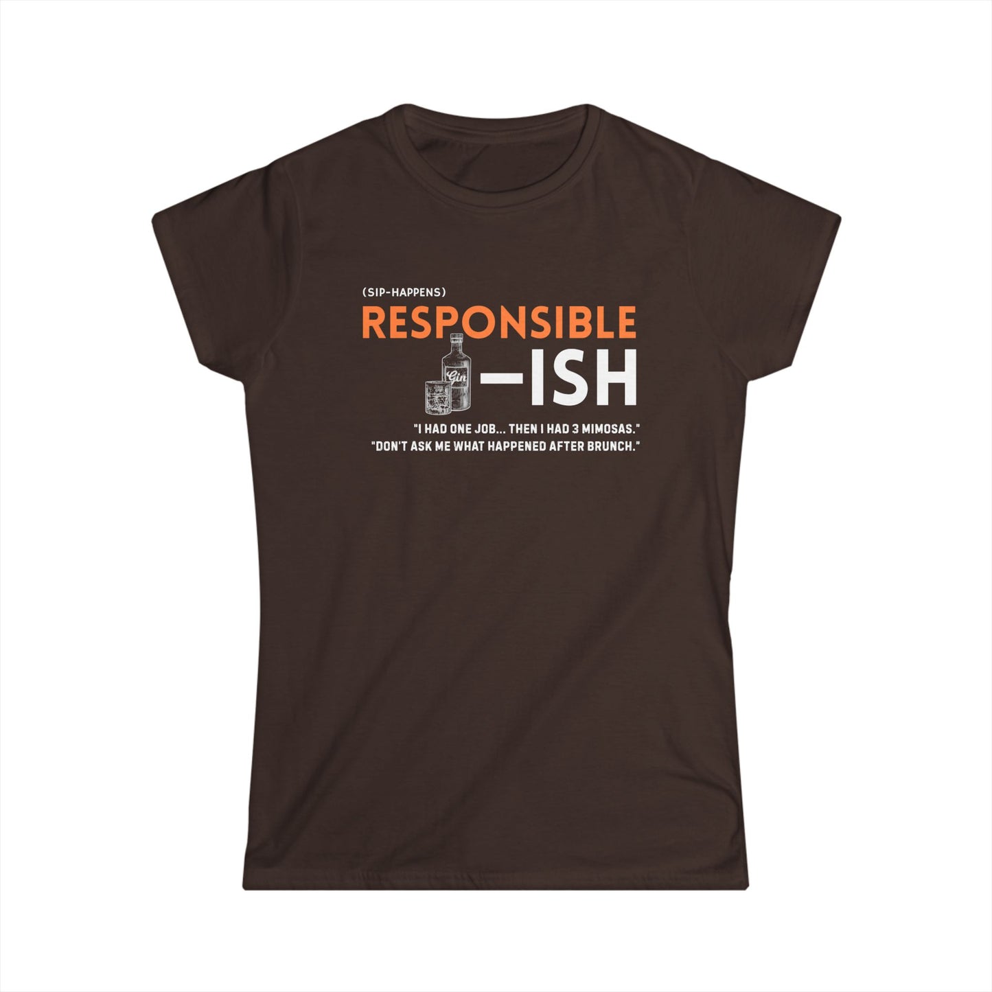 Women's Casual Humor Tee - Responsible-ish Comedy Shirt, Gift for Moms, Funny Birthday Present, Everyday Wear, Unique Graphic Tee, [...]